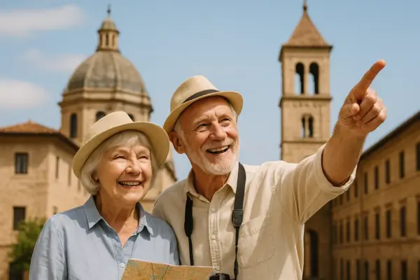 Idosos fazendo Turismo